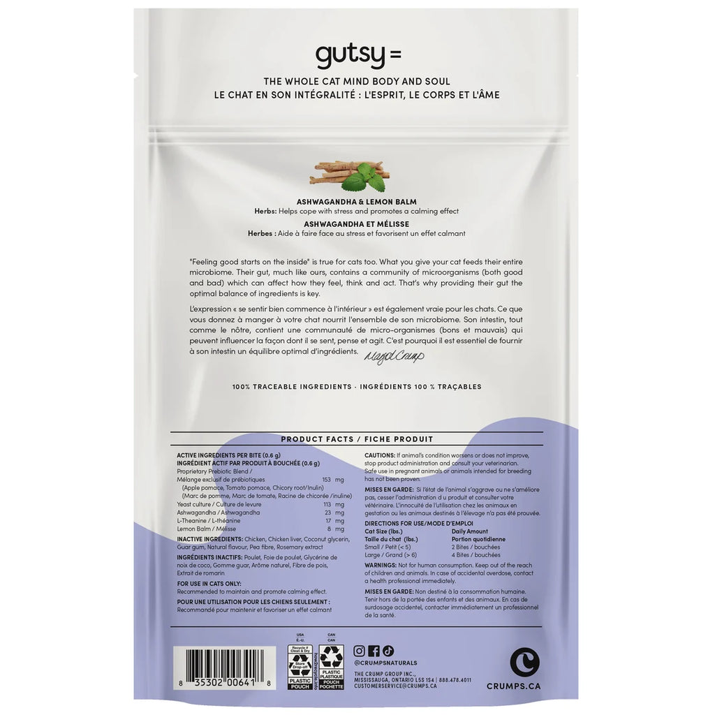 Crumps Cat Gutsy Calm Bites Chicken 90g/3.2oz
