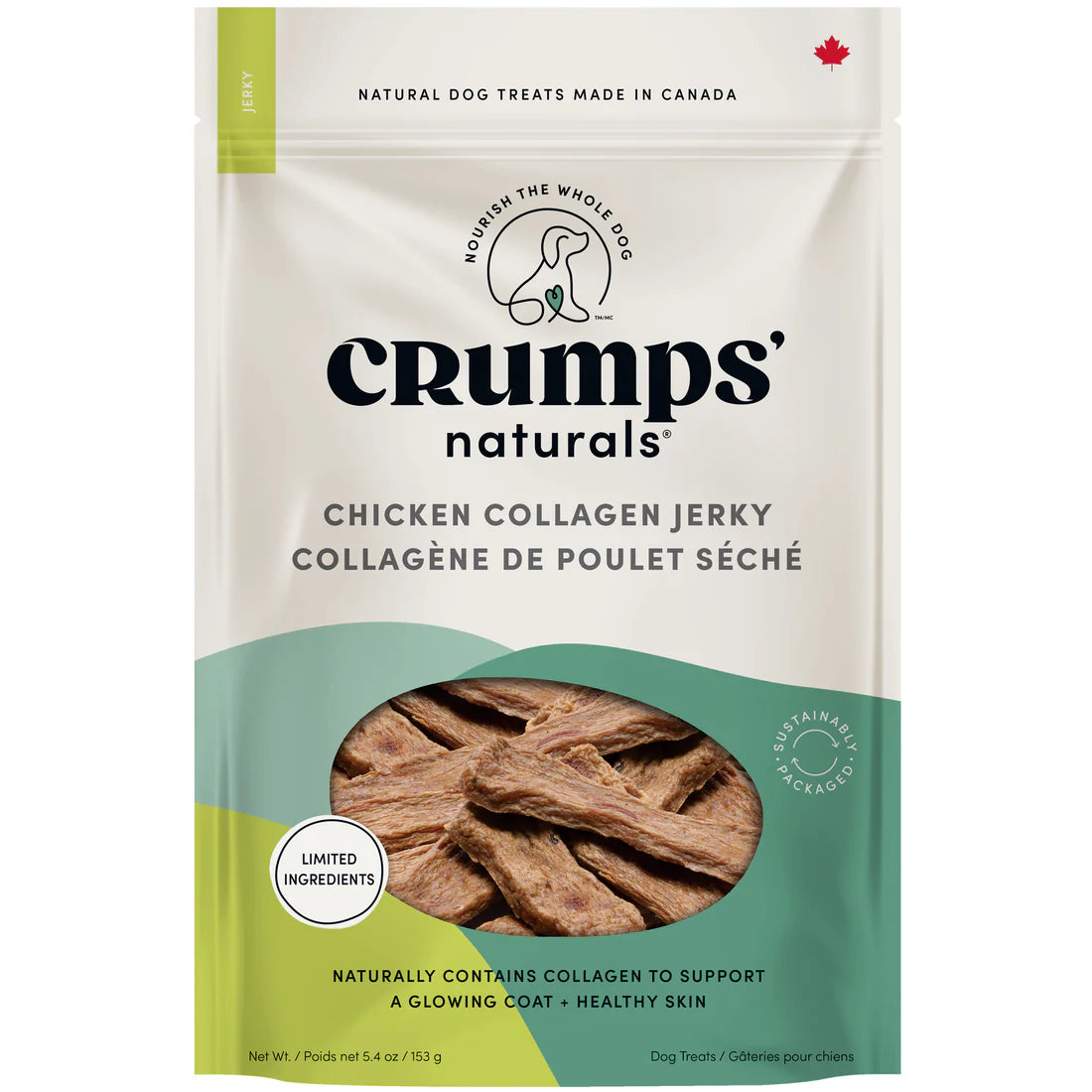 Crumps Chicken Collagen Jerky 5.4Oz/153G