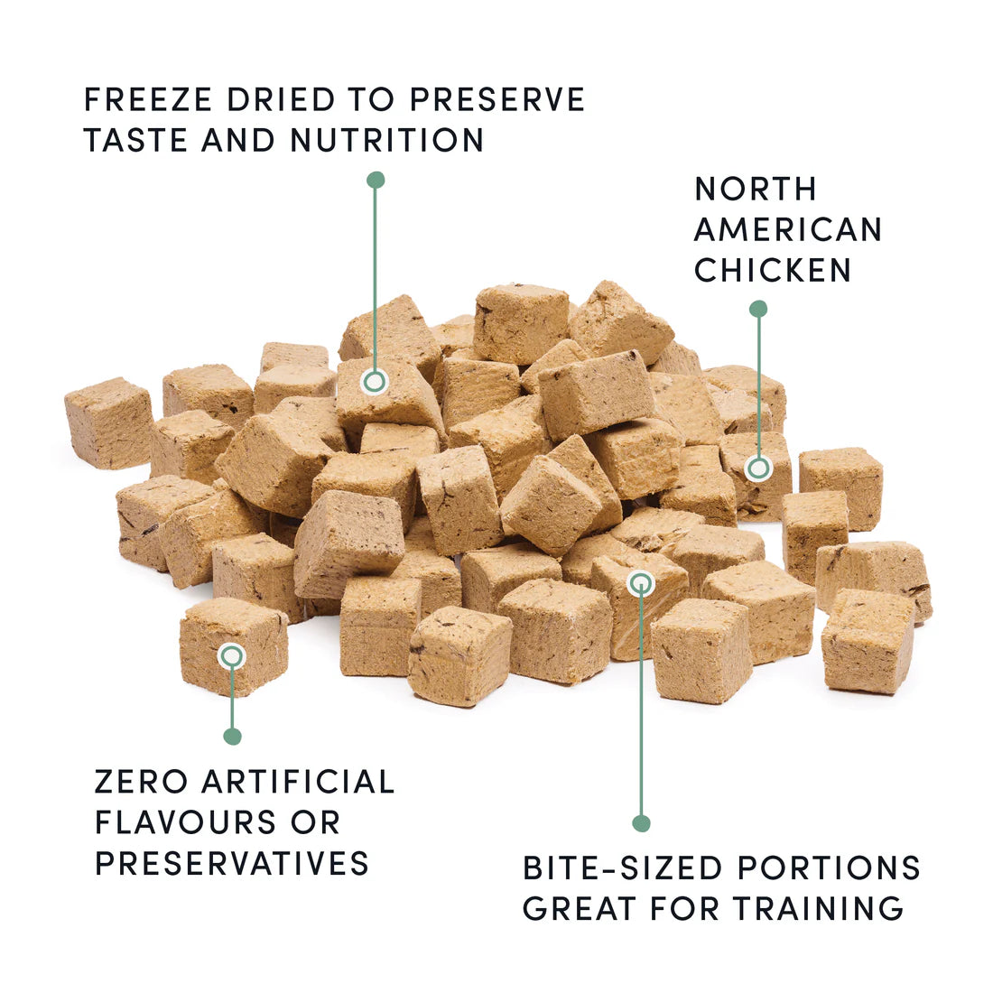 Crumps Freeze Dried Chicken Bites 100G