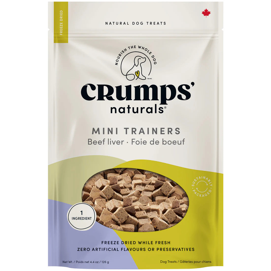 Crumps Freeze Dried Mini Trainers Beef Liver 126G
