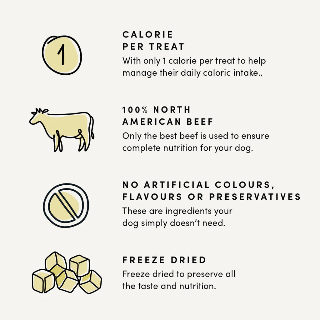 Crumps Freeze Dried Mini Trainers Beef Liver 55G