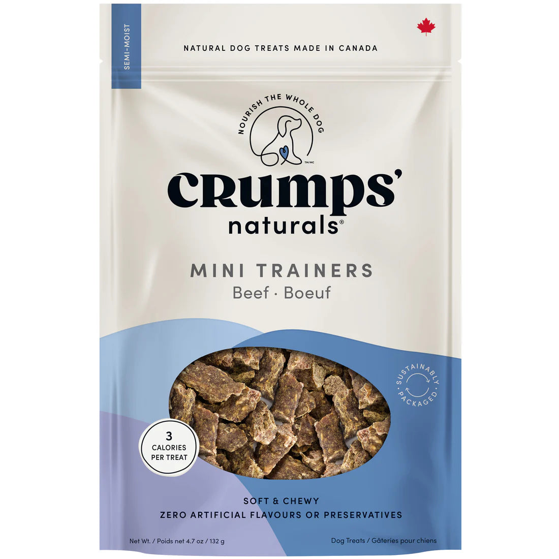 Crumps Semi Moist Mini Trainers Beef 300G