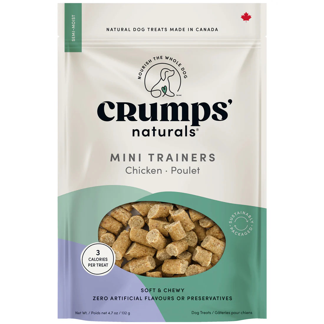 Crumps Semi Moist Mini Trainers Chicken 300G