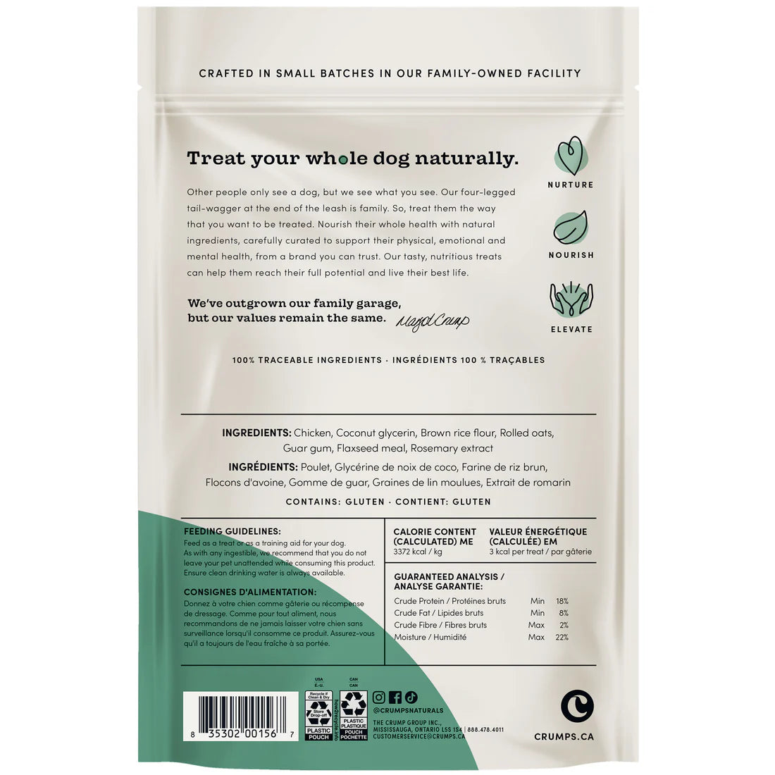 Crumps Semi Moist Mini Trainers Chicken 300G