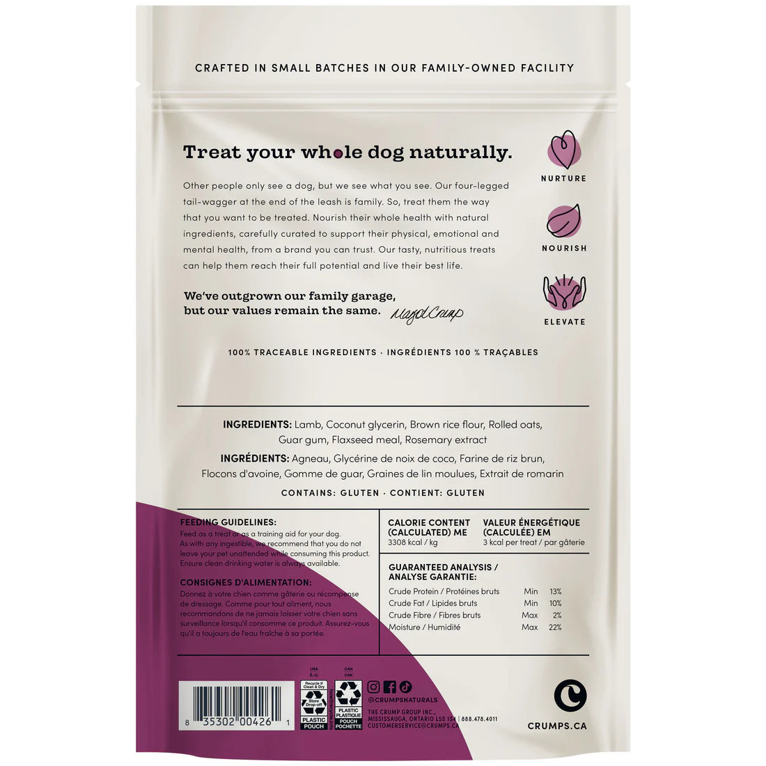 Crumps Semi Moist Mini Trainers Lamb 132G