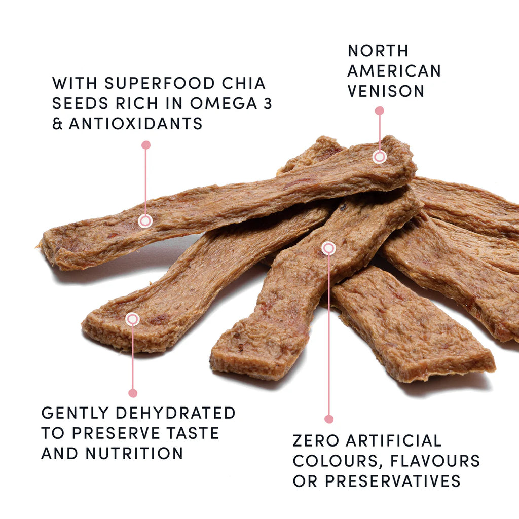 Crumps Venison Jerky With Chia Seeds 5.6Oz/158G
