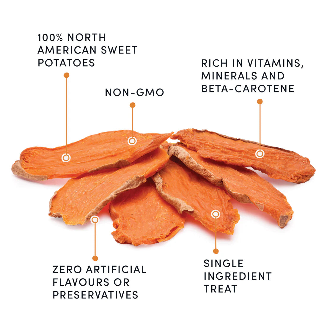 Crumps Sweet Potato Chews 160G