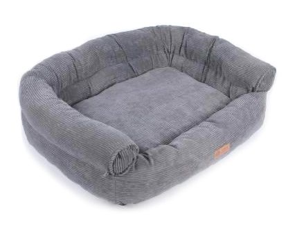 Cumfy Grey Corduroy Sofa Bed With Zipper Small 20" x 16" x 10"
