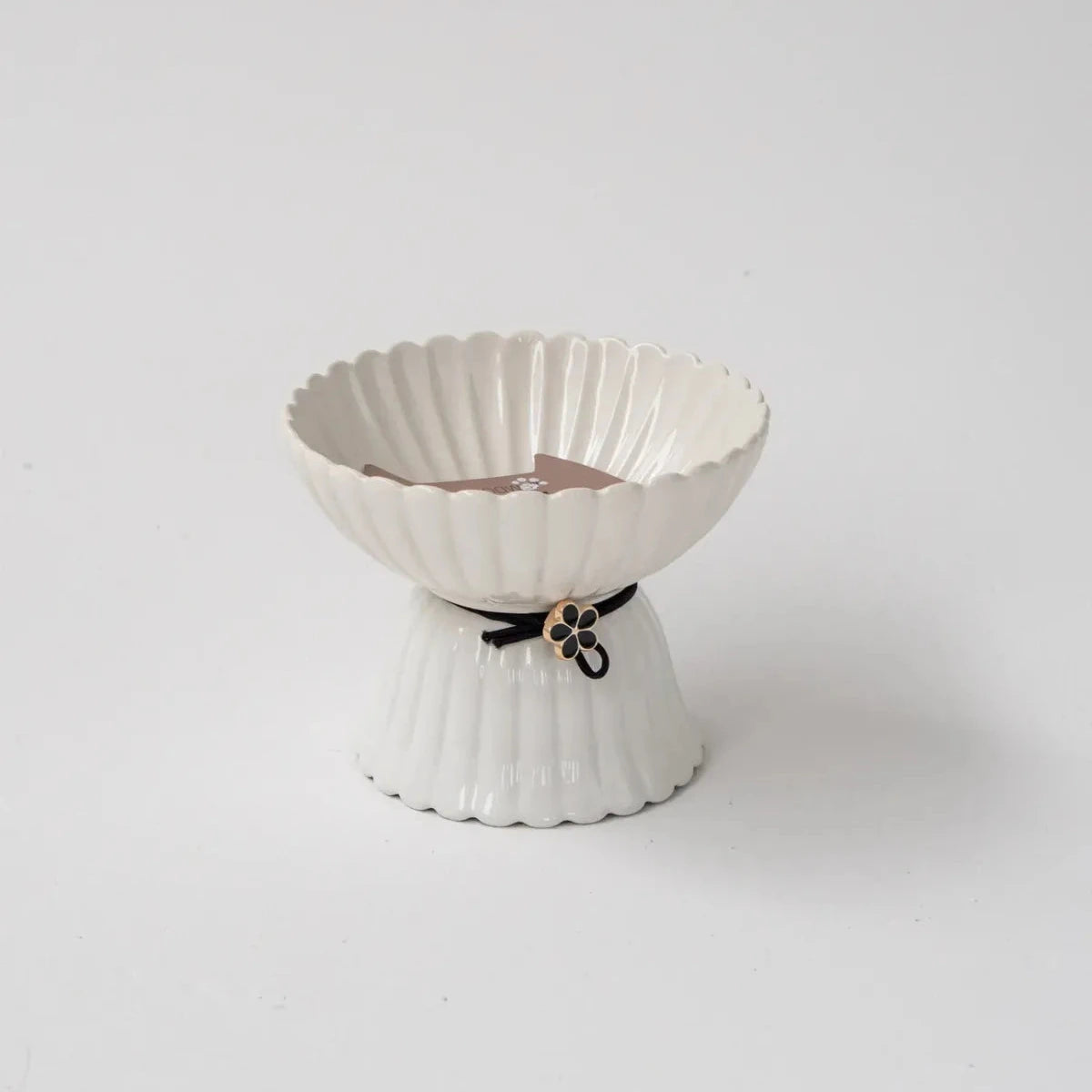 Dexypaws Ceramic Elevated Bowl Flower 8.45Oz