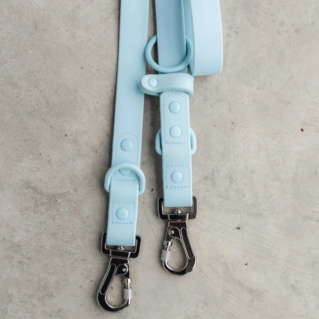 Dexypaws Waterproof Hands-Free Dog Leash Sky Blue 1"x6'