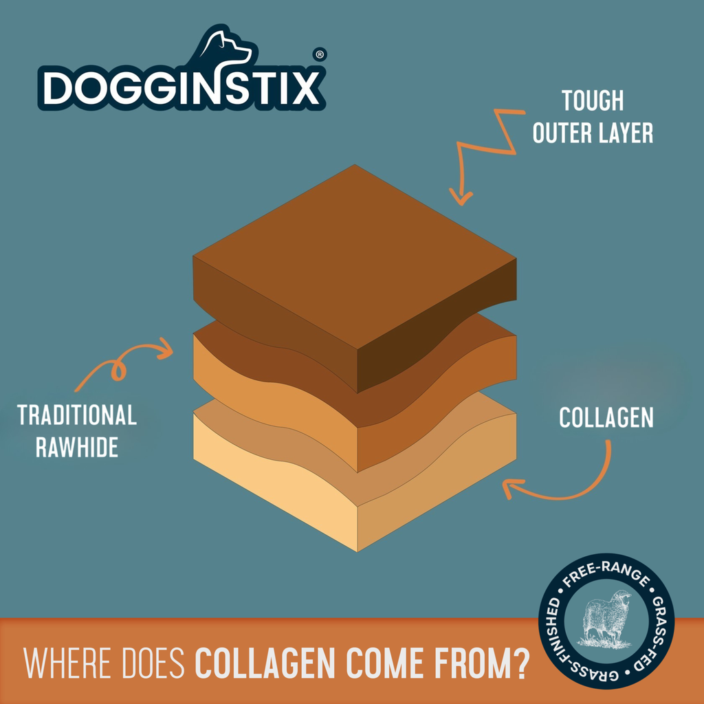Dogginstix Braided Lamb Collagen Ring