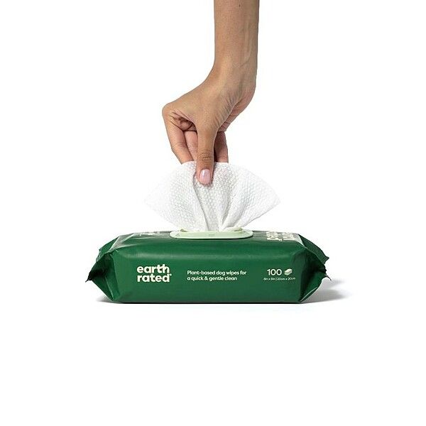 Earth Rated Compostable Wipes Unscented 100Ct