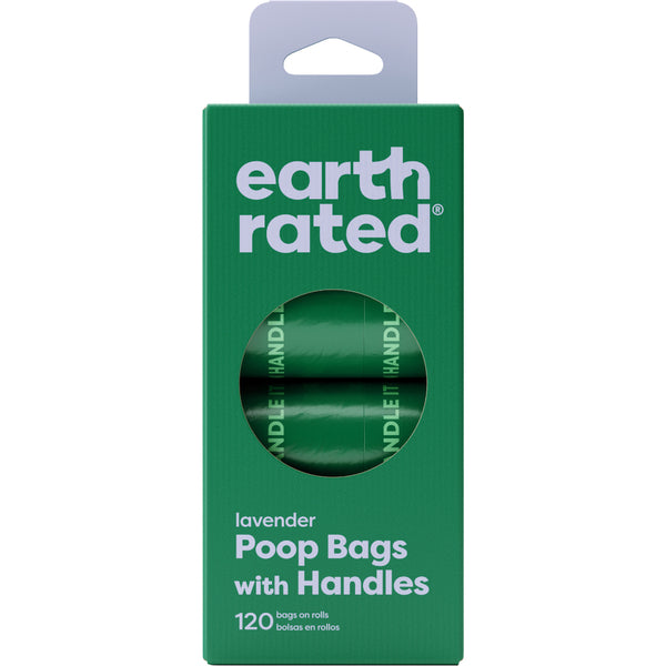 Earth Rated Handle Bags Lavender 6.7"X13.7" 120Ct