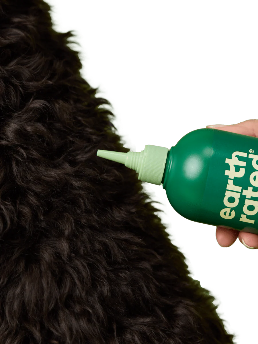 Earth Rated Curly Coat Detangling 3 In 1 Dog Shampoo White Tea & Basil 16 fl oz