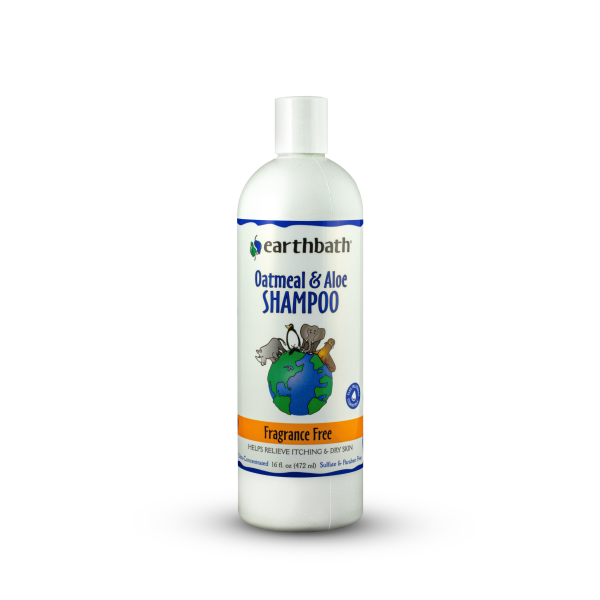 Earthbath Oatmeal & Aloe Shampoo Fragrance Free 16Fl Oz