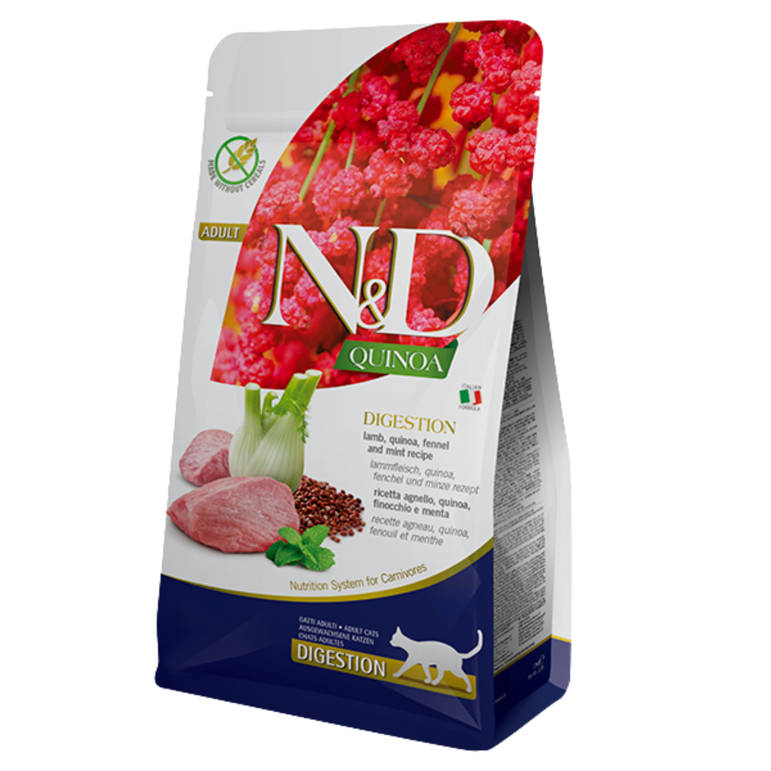 Farmina N&D Cat Quinoa Digestion Lamb 11Lb/5Kg