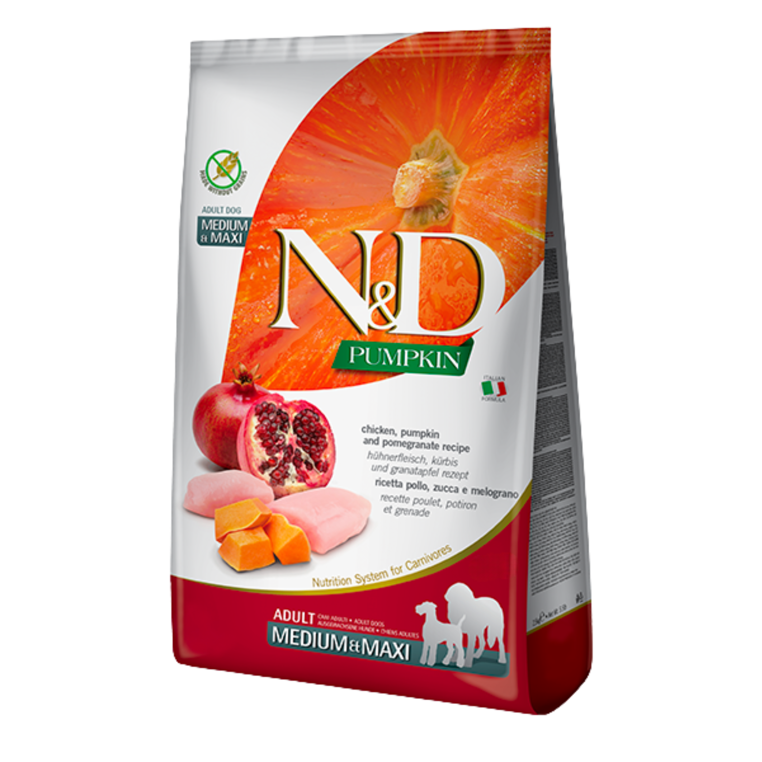 Farmina N&D Dog Pumpkin Chicken & Pomegranate Med/Max 5.5Lb/2.5Kg