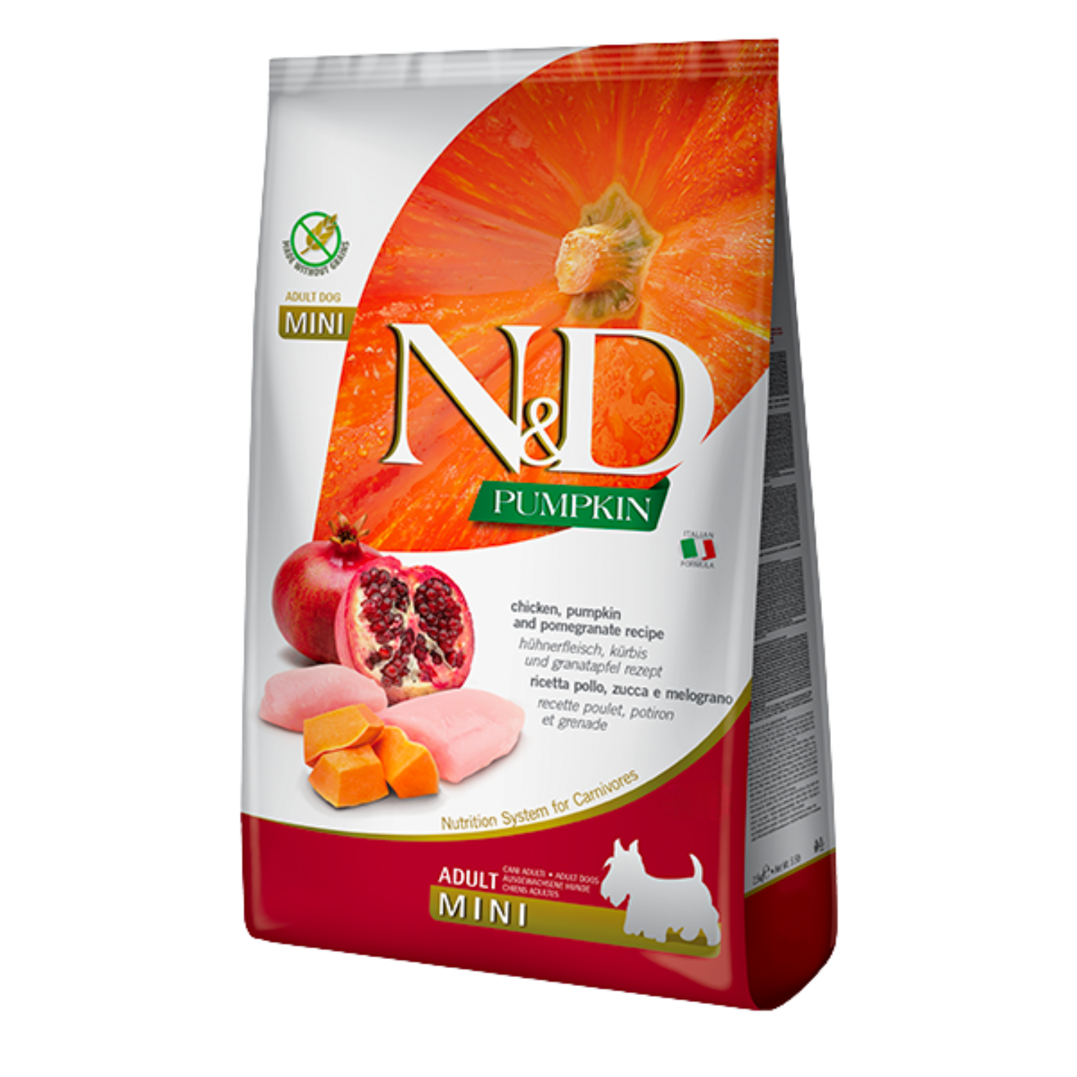 Farmina N&D Dog Pumpkin Chicken & Pomegranate Mini 5.5Lb/2.5Kg