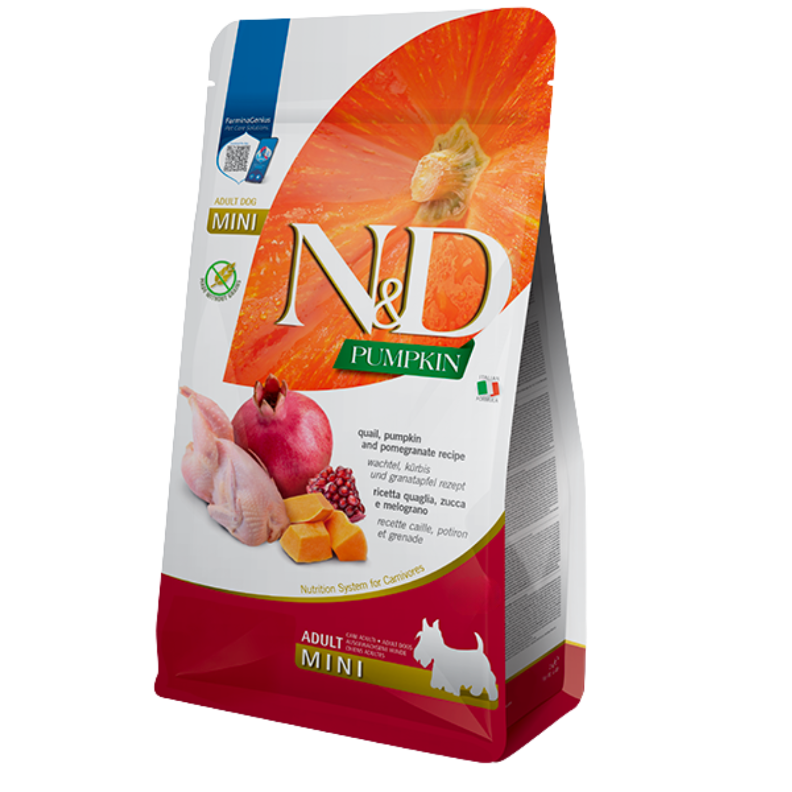 Farmina N&D Dog Pumpkin Quail & Pomegranate Mini 4.4Lb/2Kg