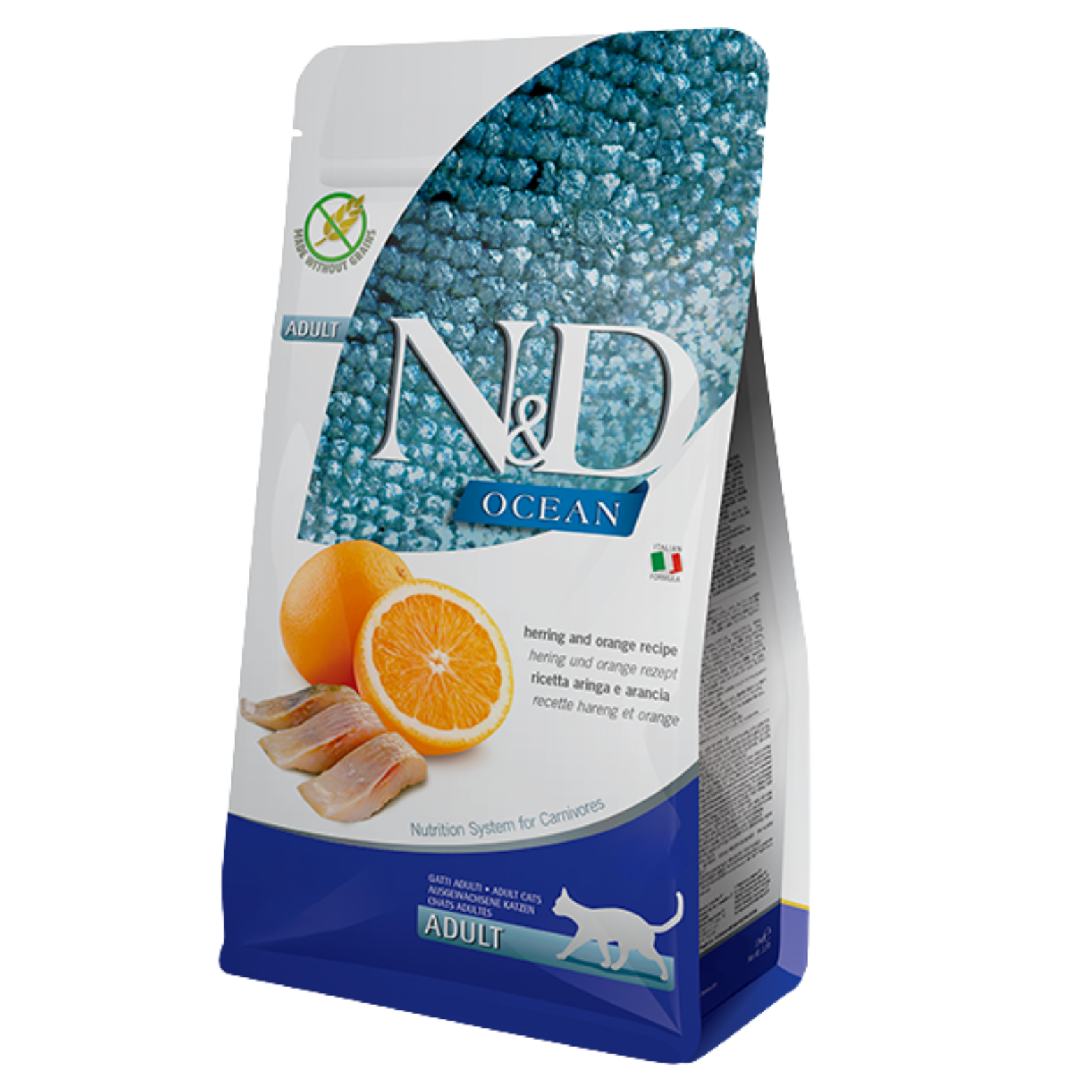 Farmina N&D Cat Ocean Herring & Orange 11Lb/5Kg