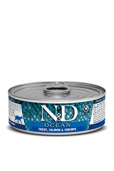 Farmina N&D Cat Ocean Trout, Salmon & Shrimp 2.5oz/70g