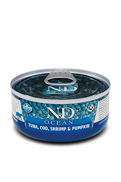 Farmina N&D Cat Ocean Tuna, Cod & Shrimp 2.5oz/70g