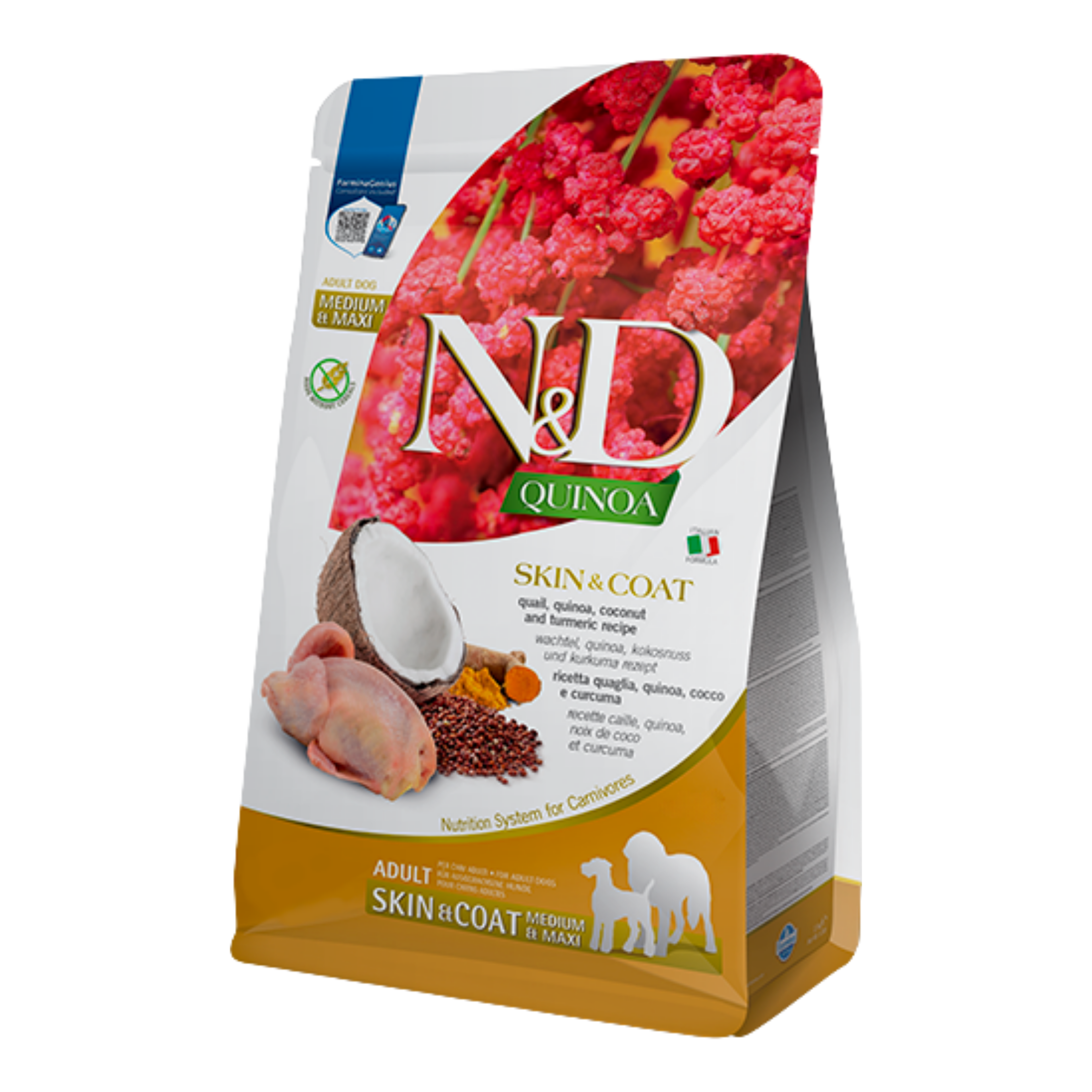 Farmina N&D Dog Quinoa Skin & Coat Quail All Breeds 15.4lb/7kg