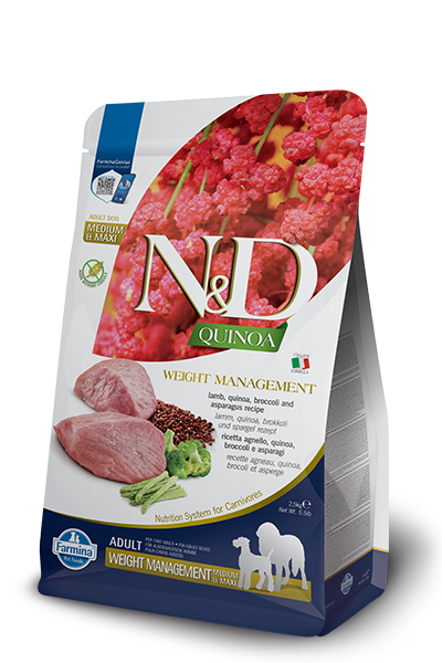 Farmina N&D Dog Quinoa Weight Management Lamb 15.4Lb/7Kg