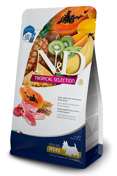 Farmina N&D Dog Tropical Selection Lamb Mini 3.3Lb/1.5Kg