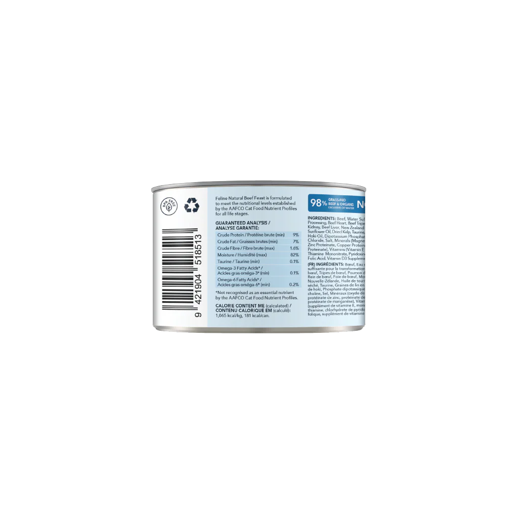 Feline Natural Beef Feast Can 6Oz/170G