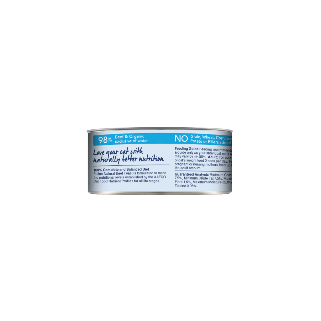 Feline Natural Beef Feast Can 3Oz/85G