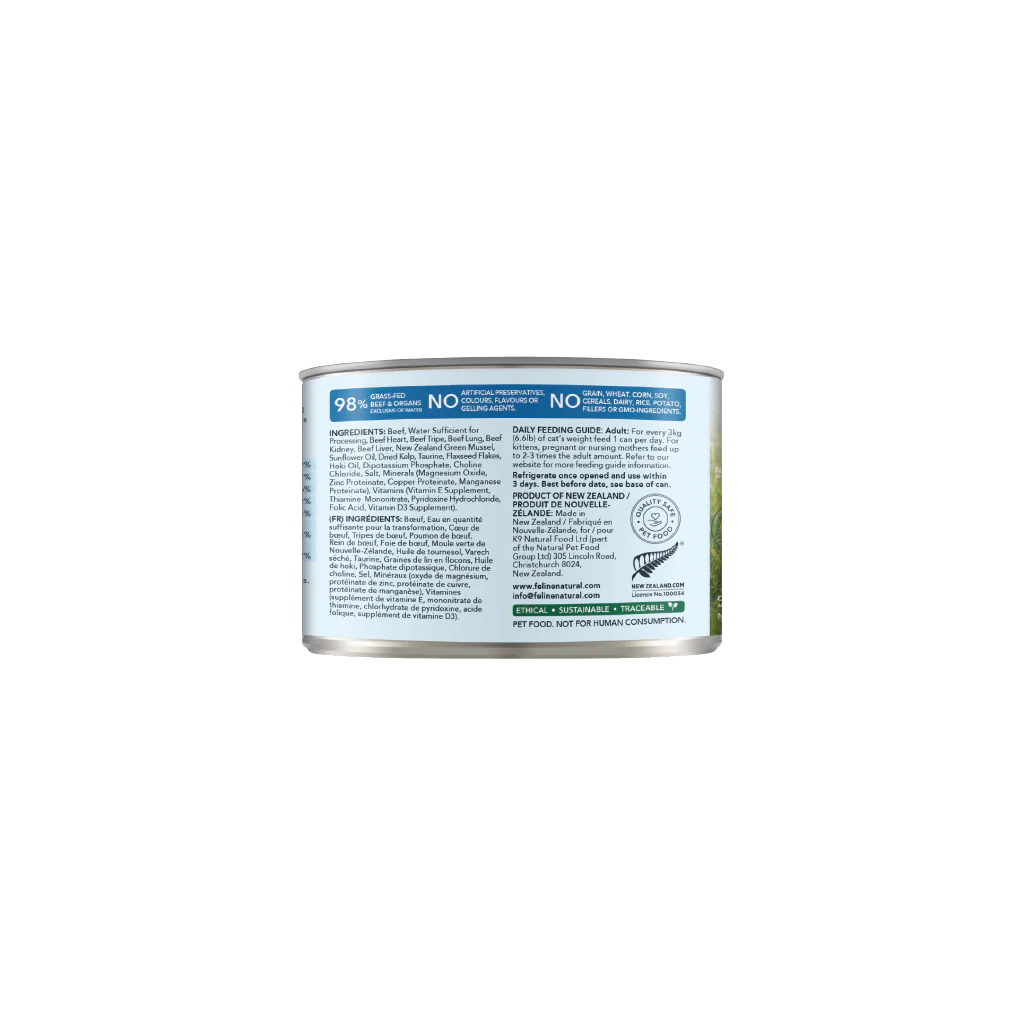 Feline Natural Beef Feast Can 6Oz/170G