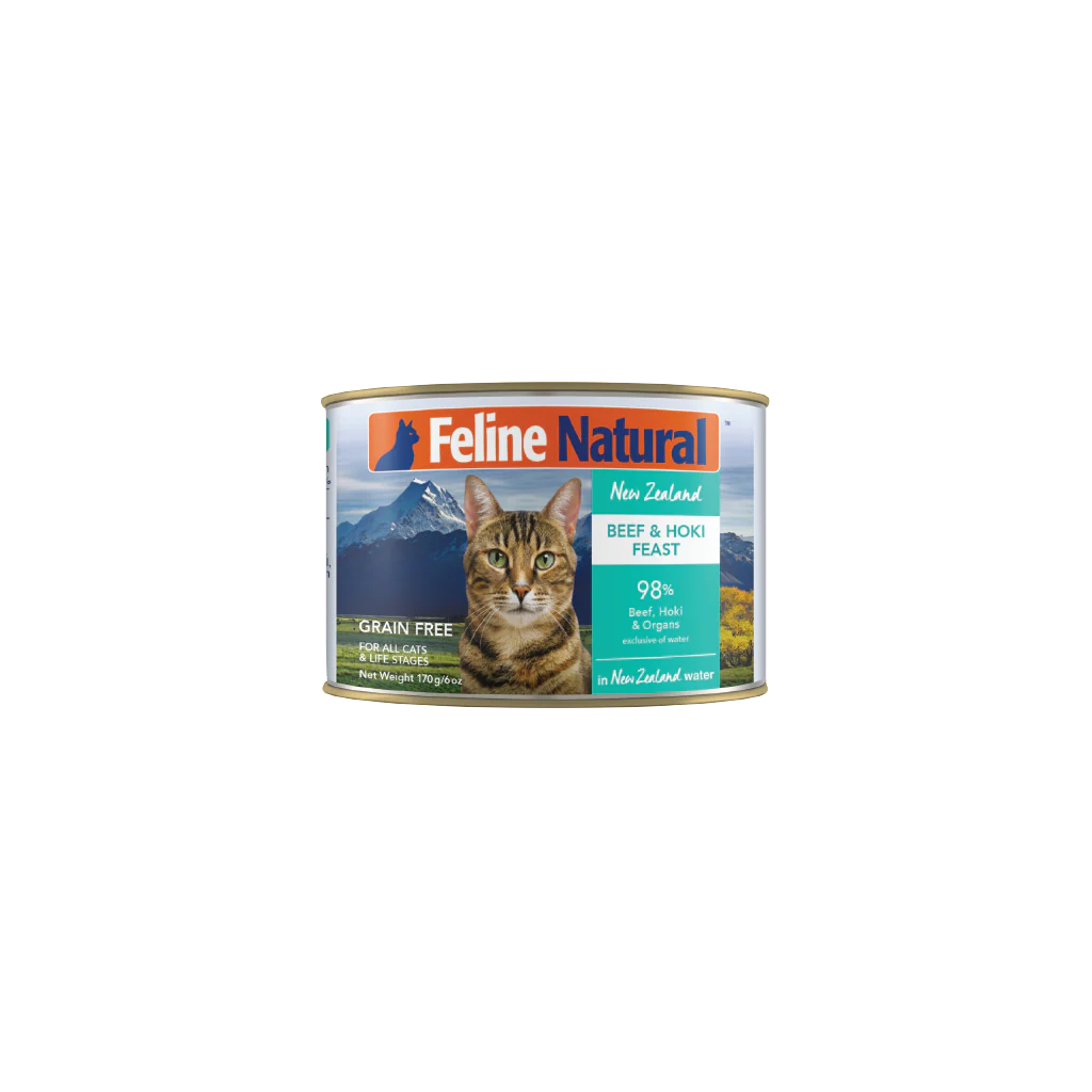 Feline Natural Beef & Hoki Feast Can 6oz/170g