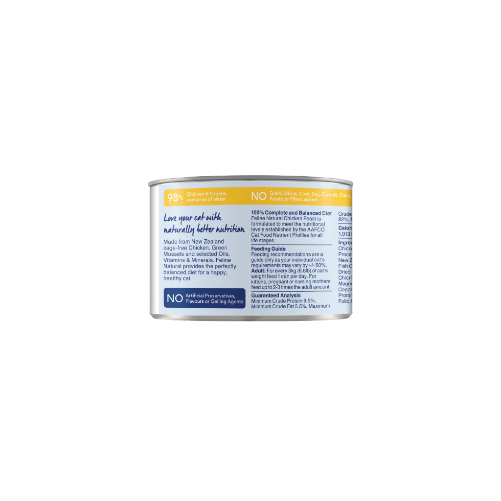 Feline Natural Chicken Feast Can 6Oz/170G