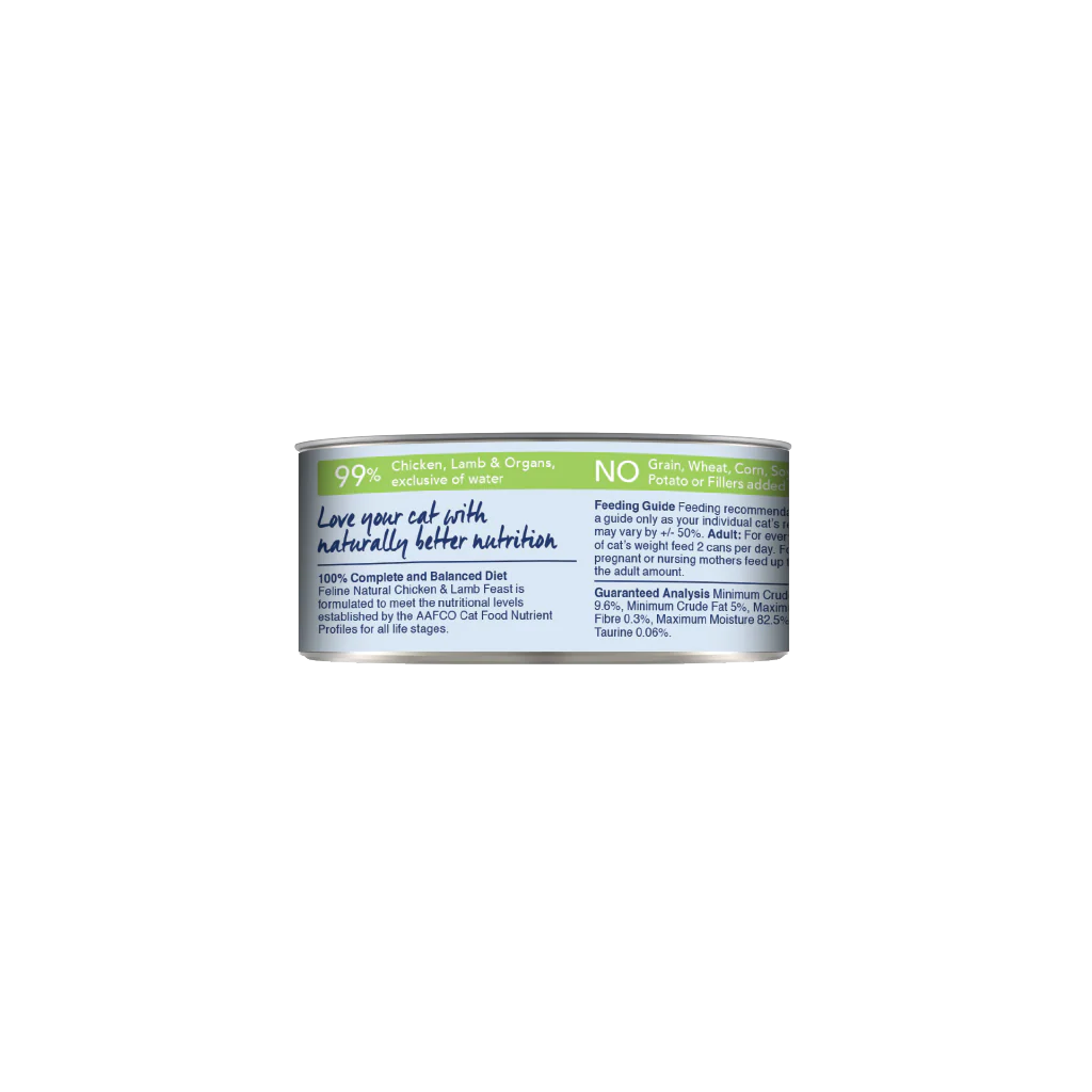 Feline Natural Chicken & Lamb Feast Can 3Oz/85G