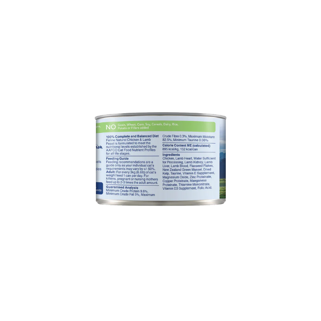 Feline Natural Chicken & Lamb Feast Can 6Oz/170G