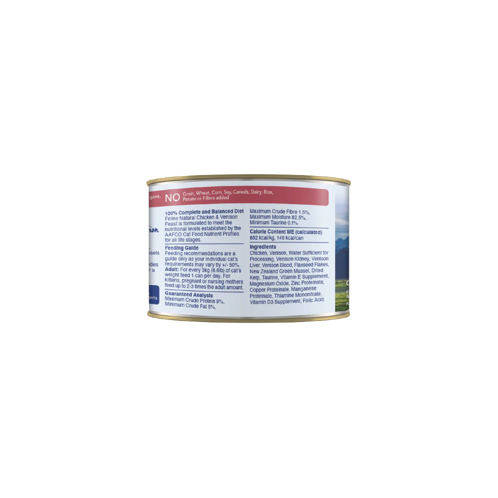 Feline Natural Chicken & Venison Feast Can 6Oz/170G