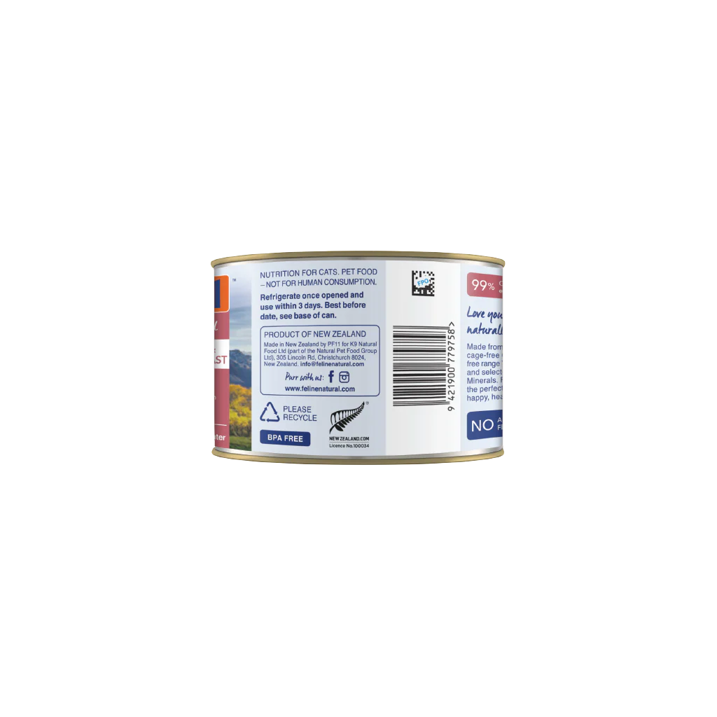 Feline Natural Chicken & Venison Feast Can 6Oz/170G
