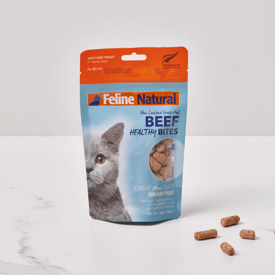 Feline Natural Freeze Dried Beef Healthy Bites 1.76Oz/50G