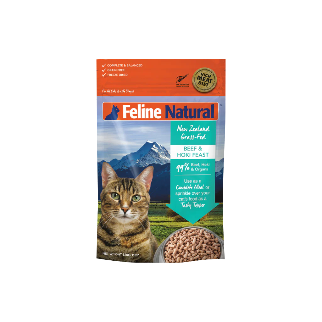 Feline Natural Freeze Dried Beef & Hoki Feast 11Oz/320G