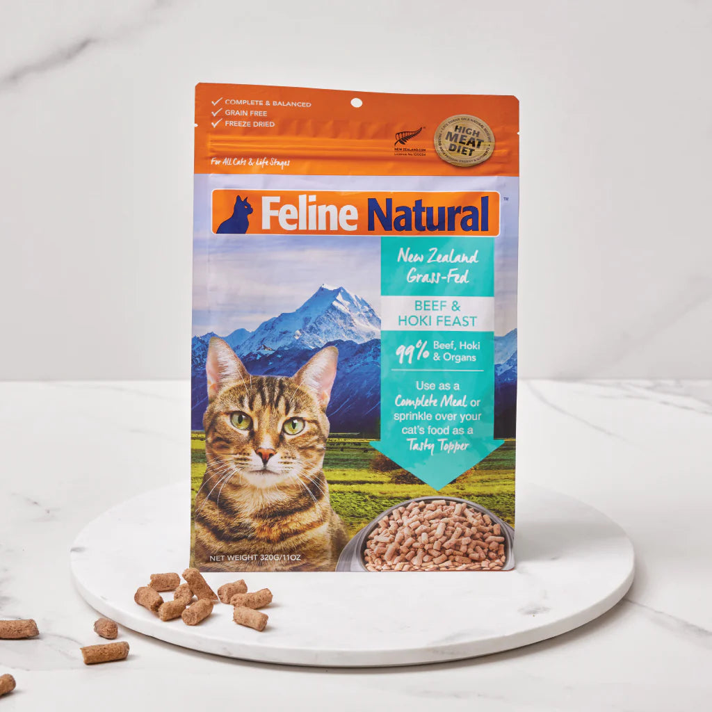 Feline Natural Freeze Dried Beef & Hoki Feast 11Oz/320G