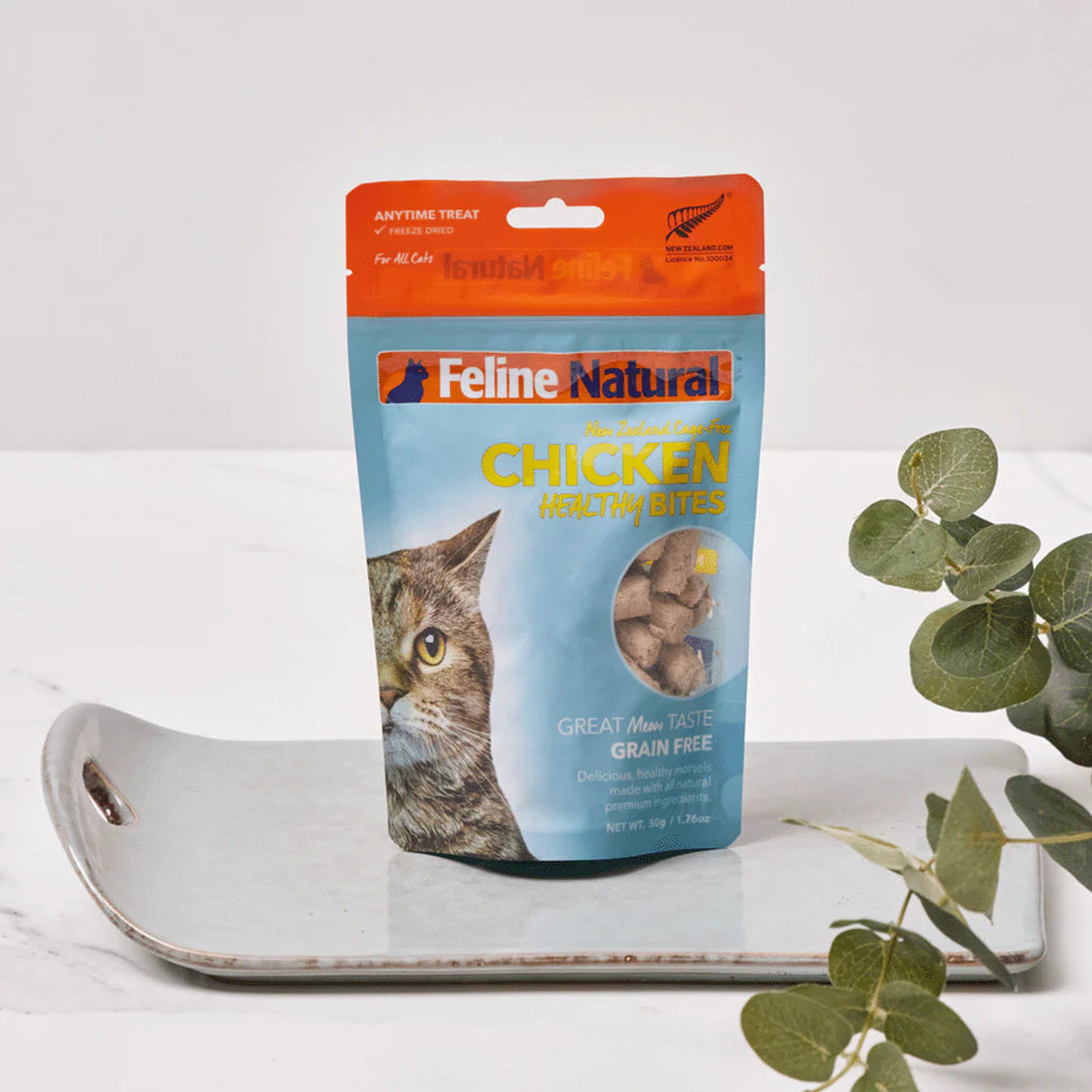 Feline Natural Freeze Dried Chicken Healthy Bites 1.76Oz/50G