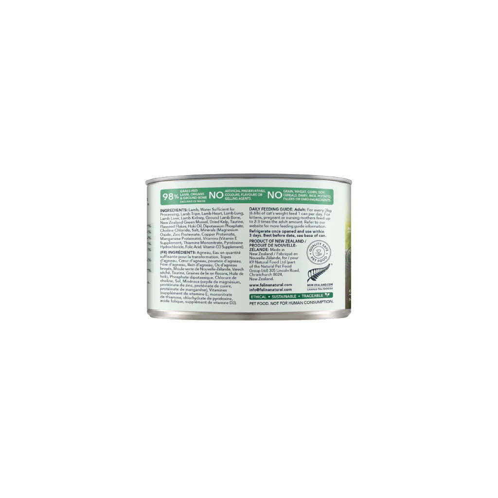 Feline Natural Lamb Feast Can 6Oz/170G