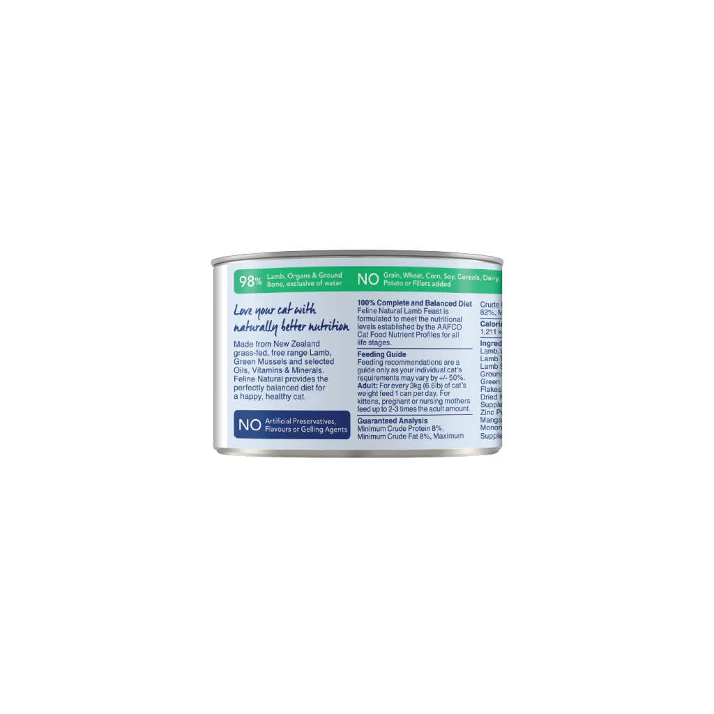 Feline Natural Lamb Feast Can 6Oz/170G