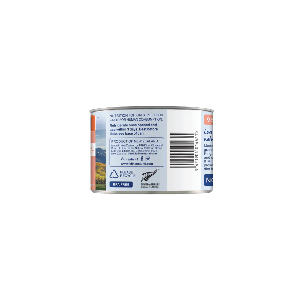 Feline Natural Lamb & Salmon Feast Can 6Oz/170G