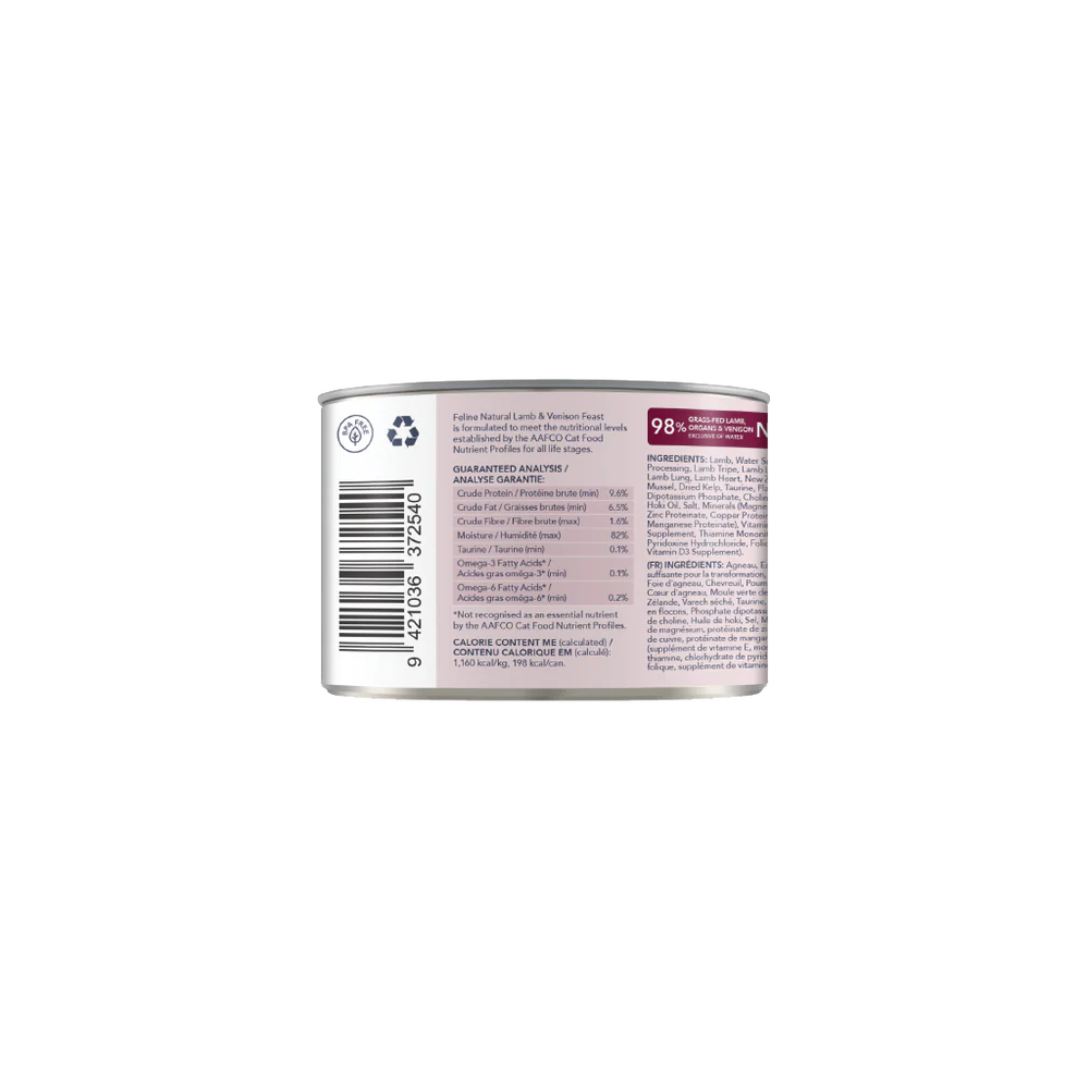 Feline Natural Lamb & Venison Feast Can 6oz/170g
