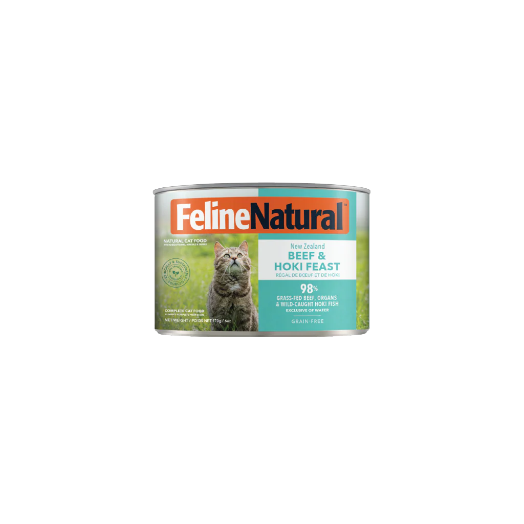 Feline Natural Beef & Hoki Feast Can 6oz/170g