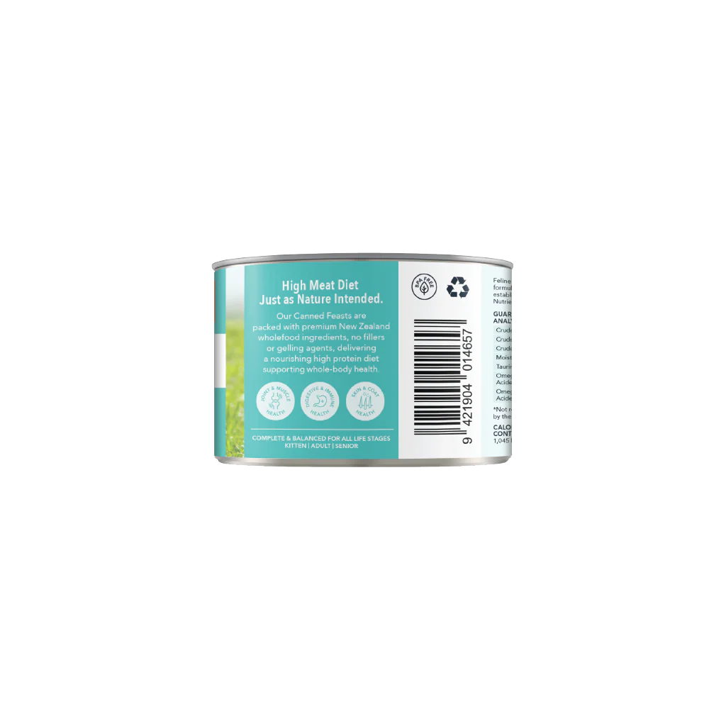 Feline Natural Beef & Hoki Feast Can 6oz/170g