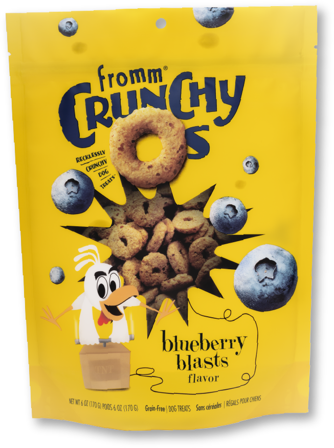 Fromm Dog Crunchy O's Grain Free Blueberry Blasts Treats 6oz