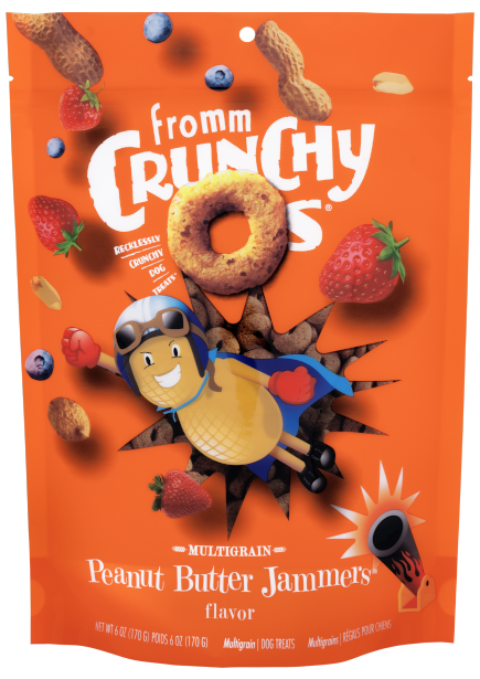 Fromm Dog Crunchy O's Peanut Butter Jammers Treats 6oz